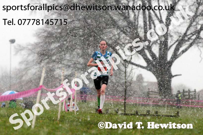 Girls under-15s North Eastern Cross Country, Sedgefield, County Durham. Photo: David T. Hewitson/Sports for All Pics
